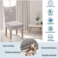 thumbnail image 2 of Printed Dining Chair Slipcovers Washable Softness Elastic Installation Chair Protector Banquet Chair Seat Cover for Hotel and Wedding Ceremony(Colour9,Set of 2), 2 of 7