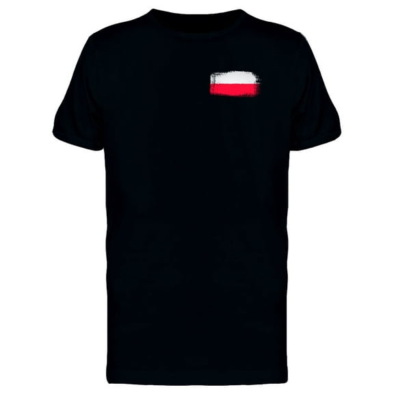 Brushtroke Poland Flag Tee Men's -Image by Shutterstock
