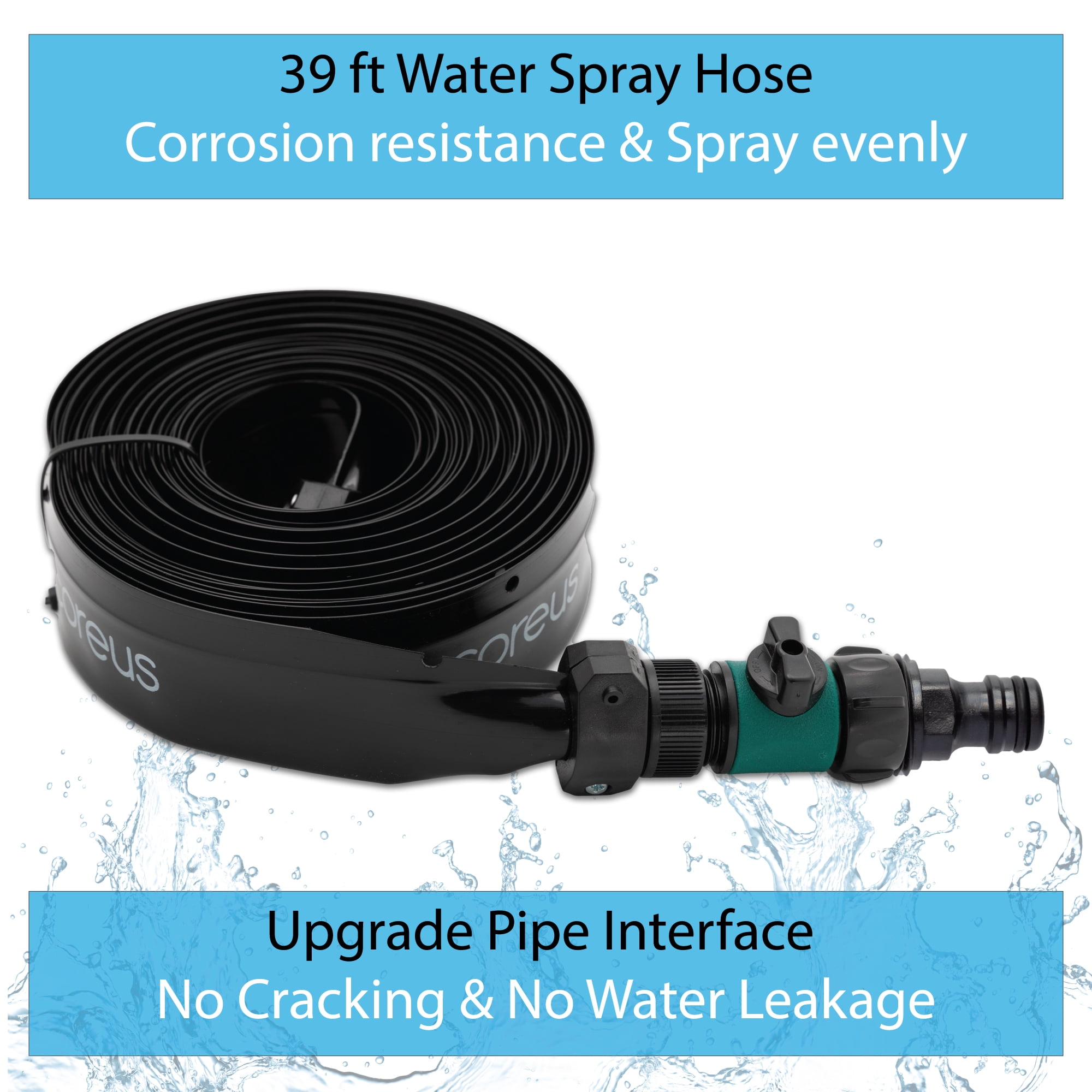 Water Sprinkler Pipe For Outdoor Waterpark Trampoline Kids Toy 39 Ft Spray Hose