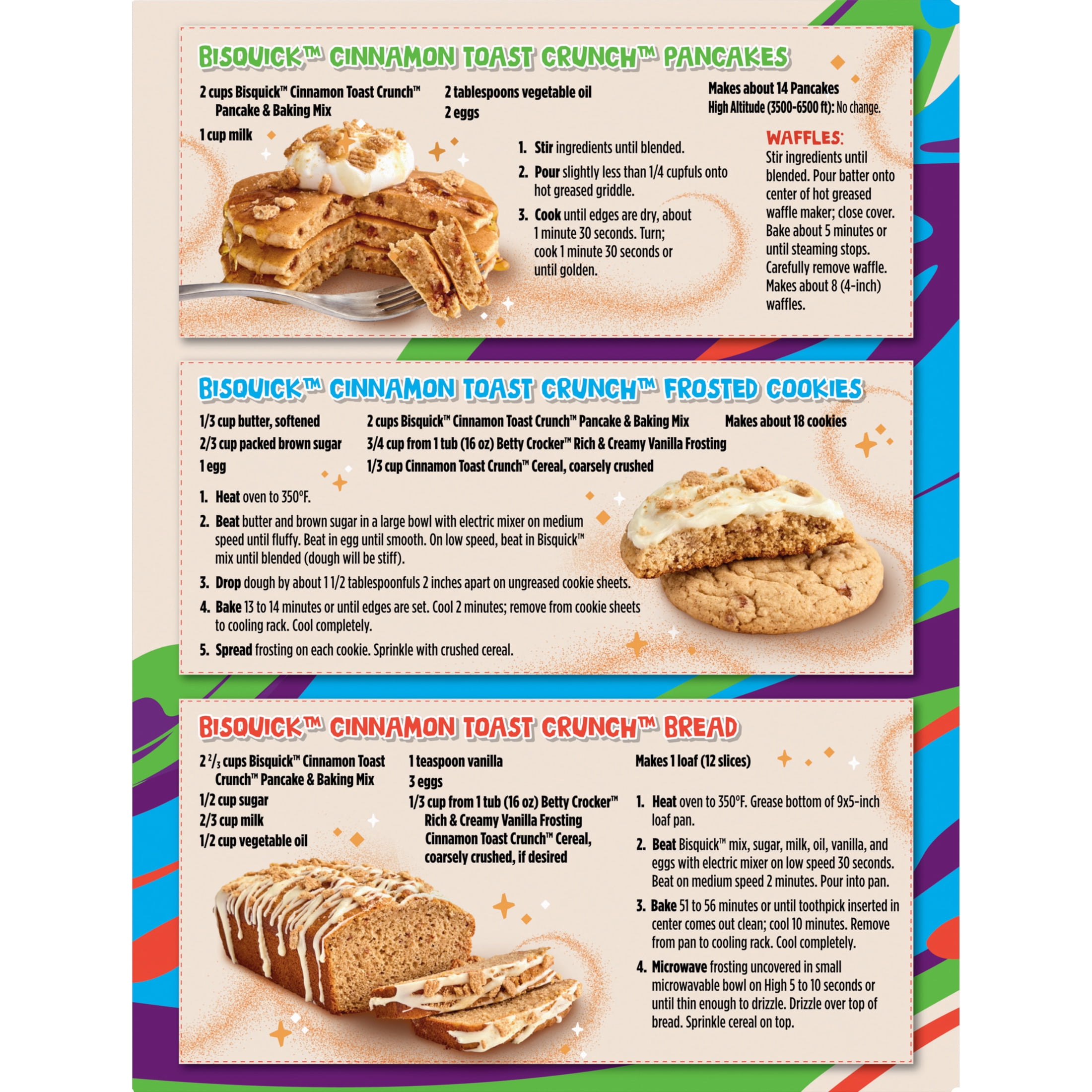 Betty Crocker Bisquick Pancake and Baking Mix, Cinnamon Toast Crunch, 20 oz