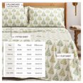 thumbnail image 5 of Great Bay Home Holiday Flannel Sheet Set - 100% Turkish Cotton - Double Brushed (Twin, Vertical Trees), 5 of 6