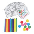 thumbnail image 3 of Rompecabezas de palo colorido para niños, juguete sensorial de Color, desarrollo cognitivo a juego, educación temprana, 3 of 5
