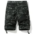 thumbnail image 4 of Xysaqa Men's Camouflage Cargo Shorts Casual Summer Outdoor Cotton Shorts Relaxed Fitted Travel Hiking Short Pants with Multi Pockets S-2X Clearance, 4 of 5