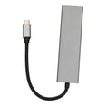 thumbnail image 1 of USB C Hub 6 en 1 aleación de aluminio 100W PD carga 4K UHD 5Gbps transmisión USB C divisor para TV Monitor proyector, 1 of 8
