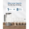 thumbnail image 6 of Maxblue GPWD Glass Water Pitcher Compatible with Waterdrop M6H Countertop Reverse Osmosis System, Grey, 6 of 9