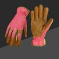 thumbnail image 4 of Guantes de jardinería de cuero para mujer: guantes de trabajo para desmalezar, cavar, plantar, rastrillar y podar, 4 of 4