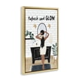 thumbnail image 3 of Stupell Industries Refresh And Glow Beauty Gold Framed Floater Canvas Wall Art design by JJ Design House LLC, 31 x 21, 3 of 9
