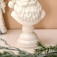 thumbnail image 3 of Santa Bust, Christmas Tabletop Decoration, White Resin Holiday Figurine ,Classic Santa Claus Bust ,Elegant Christmas Table Decor 25 cm/9.84 Inch, 3 of 6