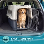 SportPet Designs Airline Approved Plastic Dog Kennel with Wheels, X-Large