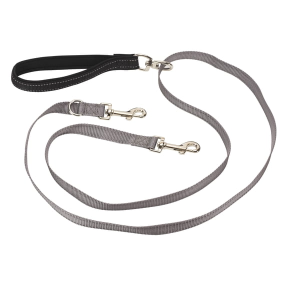 PetSafe Two Point Control Dog Leash, 3/4 in | Converts to Single Leash, Works with Easy Walk 3 in 1 Harnesses, Padded Handle for Comfort, Swivel Hardware Prevents Tangles