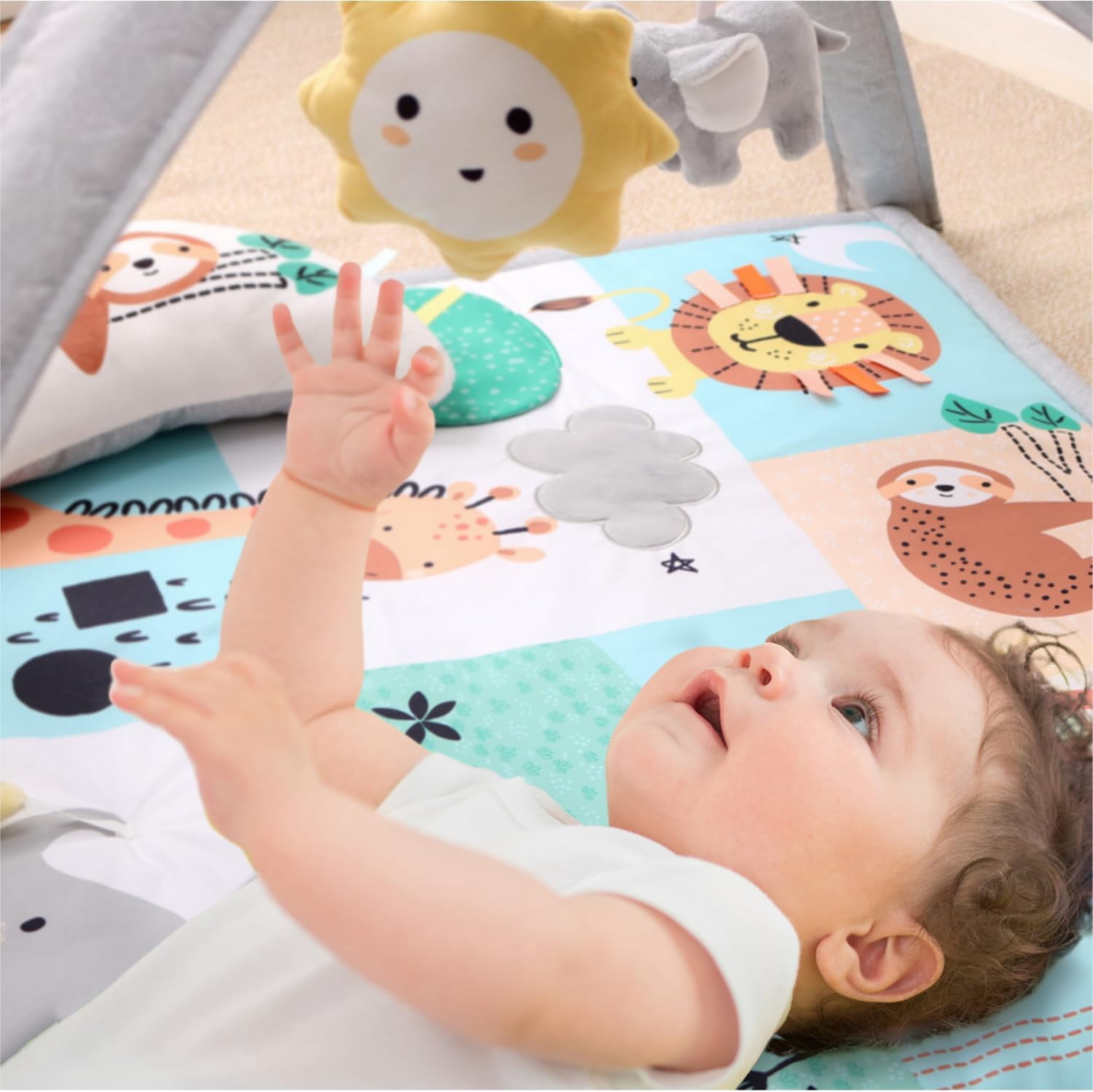 The Peanutshell Safari 123, 7-in-1 Activity Gym and Play Mat for Baby