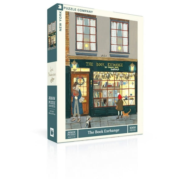 New York Puzzle Company The Book Exchange 1000 Piece Jigsaw Puzzle
