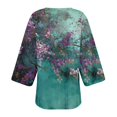 thumbnail image 5 of HCYSFG Womens Floral Print Kimono Cardigan Open Front Short Sleeve Lightweight Sheer Loose Fit Beach Cover Up Summer Layering Tops, 5 of 5