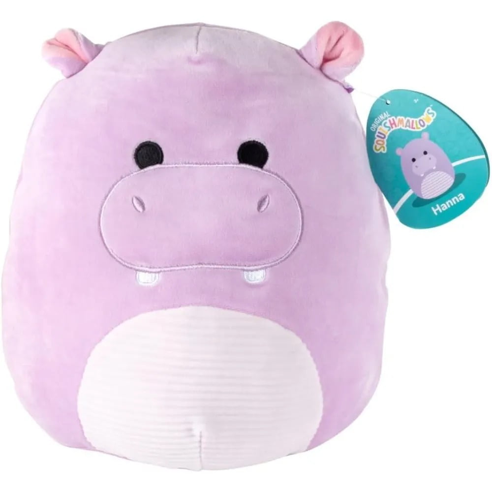 Squishmallows 8" Pug, Axolotl & 10" Hippo 3-Squish Value Pack - Get ONE Jumbo & Two Small Official Jazwares Plush for Less - Collectible Soft Squishy Stuffed Animal Toy Gift Set for Kids, Girls Boys