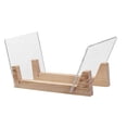 thumbnail image 2 of Acrylic Vinyl Record Storage Holder Modern Records Stand Countertop Multifunction with Clear Ends Organizer CD Display Rack for CD Magazines, 2 of 8
