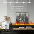 thumbnail image 6 of 47.24-inch Water Vapor Electric Fireplac with Dual-mode Water Supply System,3D Realistic Multicolor Flame,Remote/Touch/APP Control for Timer,9 Color Settings, 6 of 9