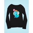 thumbnail image 3 of Elephant With A Balloon Long Sleeve Toddler -Image by Shutterstock,  4 Toddler, 3 of 4