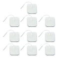 thumbnail image 2 of 10 parches de electrodos de 2 pulgadas con conector de clavija de 2 mm, parches de electrodos de masaje reutilizables para electroterapia, 2 of 12