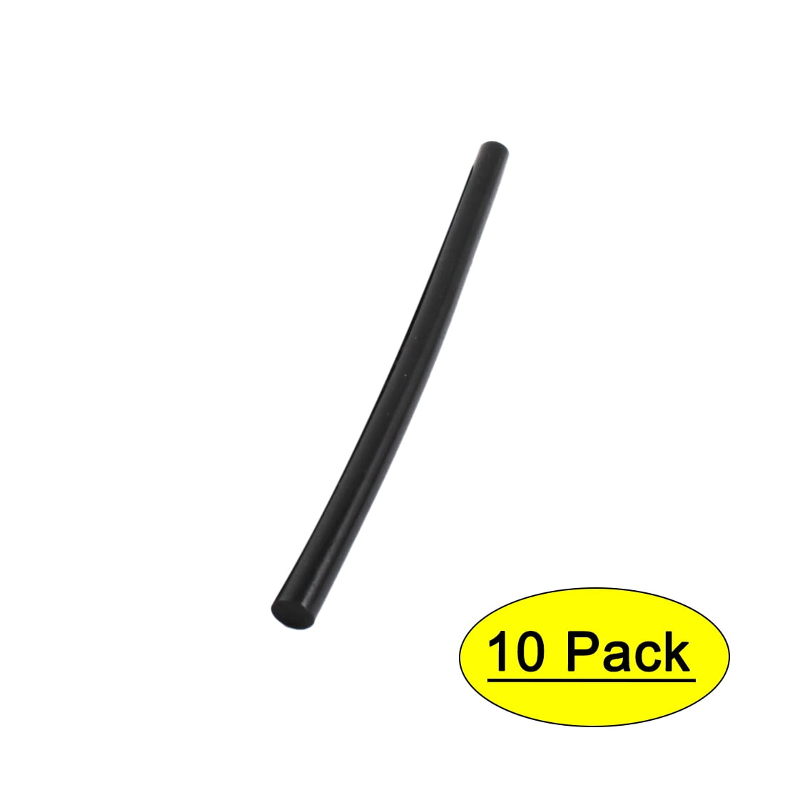 Unique Bargains 10pcs 11x190mm Black Plastic Hot Melt Glue Sticks for