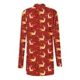 thumbnail image 3 of Women's Christmas Cardigan Relaxed Fit Kimono Cover Ups Christmas Elk Print Jackets Relaxed Fit Long Sleeve Cardigans Trendy 2025 Fall Winter Outfits, 3 of 4