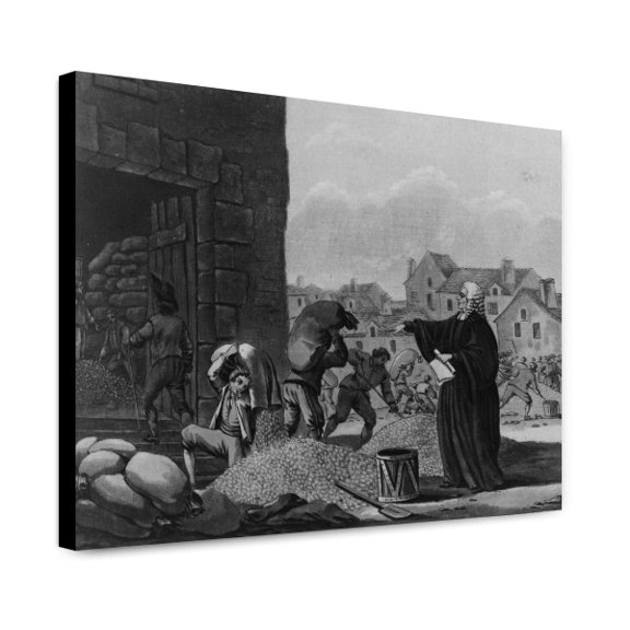 Canvas Print: D'aguesseau Sauve La France Pendant La Famine 1709