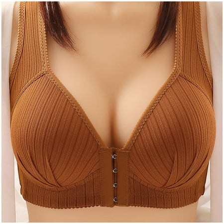 

eczipvz Sports Bras for Women Ultimate Lift Wireless Bra Wirefree Bra with Support Full-Coverage Wireless Bra for Everyday Comfort Brown 40