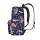 thumbnail image 3 of Disketp Floral Hippie Mushrooms Mochila Escolar de Gran Capacidad y Peso Ligero, Mochila de Viaje Ideal para Escuela, Trabajo y Uso Diario, Cómoda y con Estilo, 3 of 8