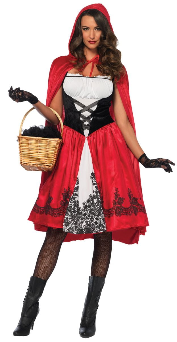 red and black themed party dress