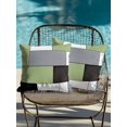 thumbnail image 4 of Waterproof Outdoor Throw Pillows with Inserts 18"x18" Set of 2,Sage Green Black Grey Soft Decorative Pillowcases for Bedroom,Modern Irregular Geometric Abstract Pillow Covers for Sofa Living Room, 4 of 8
