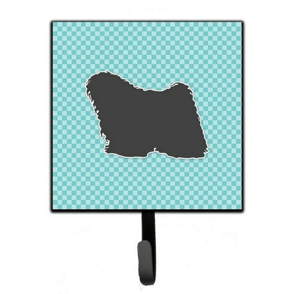 Carolines Treasures BB3763SH4 Puli Checkerboard Blue Leash or Key Holder