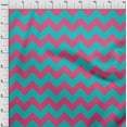 thumbnail image 3 of oneOone Organic Cotton Voile Fabric Chevron Geometric Printed Fabric 1 Yard 42 Inch Wide, 3 of 4