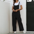 thumbnail image 4 of EHQJNJ Female Sexy Romper for Women Solid Women's Jumpsuit Retro Casual Pocket Long Wide Leg Lace up Women's Jumpsuit Long Sleeve Jumpsuit for Women Formal Plus Size 1 Piece Jumpsuit for Women Sexy, 4 of 5