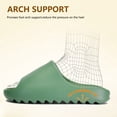 thumbnail image 5 of Cloud Slides for Women & Men Soft Recovery Pillow Slippers with Low Arch Support Comfortable Open Toe EVA Shower Shoes Summer Beach Pool Slide Sandals, 5 of 8