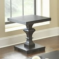 thumbnail image 2 of Dory 22" Square Pedestal End Table in Ebony Black with Plank Effect top, 2 of 4