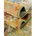 thumbnail image 6 of Unique Loom Outdoor Modern Collection Area Rug - Crumpled (4' 1" Octagon Multi/Gold), 6 of 9