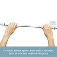 thumbnail image 2 of Kenney KN726NP Nicholas Tension Rod, 48-84, Brushed Nickel, 2 of 6