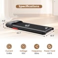 thumbnail image 3 of Costway Walking Pad 2.5HP Under Desk Treadmill with Remote Control APP-Enabled for Home, 3 of 9