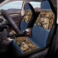thumbnail image 4 of Psesaysky Highland Cow Car Seat Covers, 2 Pack Waterproof Polyester Seat Cushion Covers for Most Suv Cars and Trucks, 4 of 12