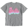 thumbnail image 6 of Barbie Abstract Logo Mens and Womens Short Sleeve T-Shirt (Athletic Heather, S-XXL), 6 of 6