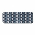 thumbnail image 1 of Geometric Computer Mouse Pad, Rhombuses and Dots Composition of Abstract Shapes Retro Revival, Rectangle Non-Slip Rubber Mousepad Large, 31" x 12" Gaming Size, Bluegrey Dark Blue White, by Ambesonne, 1 of 2