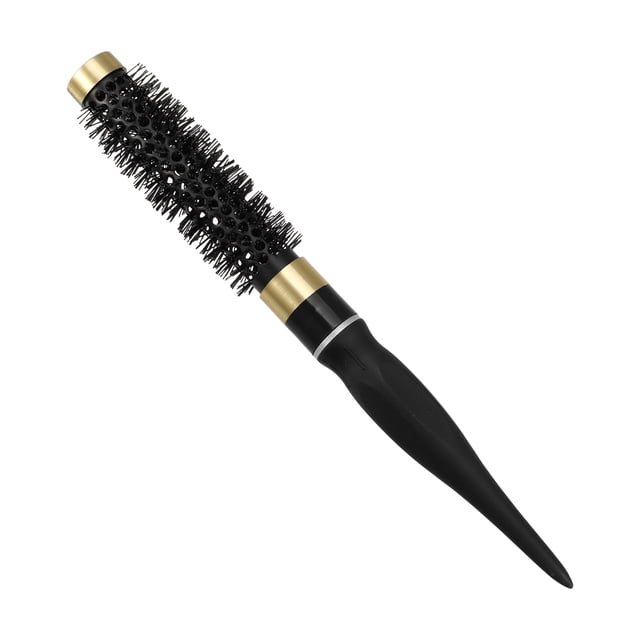 Cepillo redondo para el cabello Cerámica nano térmica, para secar el cabello Herramienta para rizar el peinado del cabello, para hombres y mujeres, negro, 20 mm