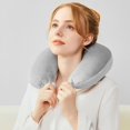 thumbnail image 4 of WHEANG Liquidation Lent U ShapeMemory Foam Comfort Neck Support Soft Travel Cushion Pillow With Rucksack, 4 of 4