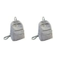 thumbnail image 3 of relayinert Cloth Lightweight And Practical Shoulder Bag For Everyday Practical Gifts Spacious School Backpack LightGray 2Set, 3 of 6