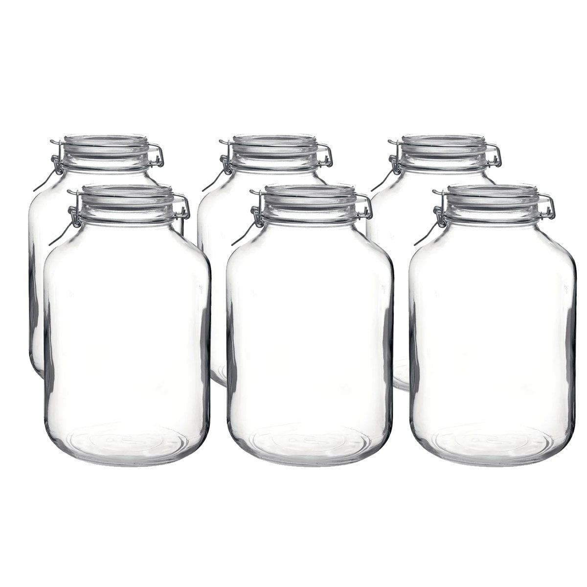 Bormioli Rocco 5L Swing Top Fido Glass Jars 6pack
