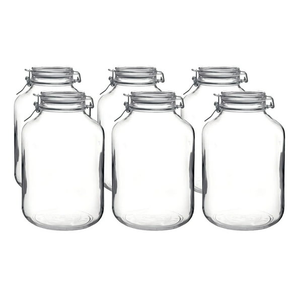 Bormioli Rocco 5L Swing Top Fido Glass Jars | 6-pack