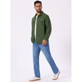 thumbnail image 2 of DARING DIVA Men's Casual Workwear Long Sleeve Button Down Hiking Shirts M Olive Green, 2 of 7