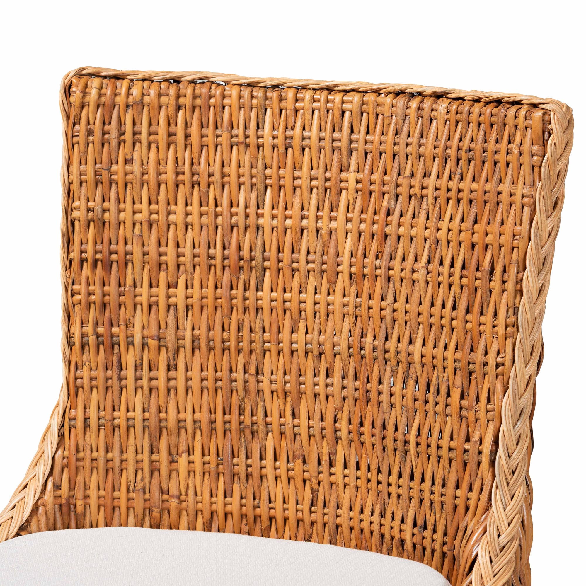 bali & pari Derris Boho Counter Stool, 24.4" H, Light Honey
