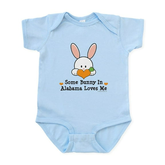 CafePress - Some Bunny In Alabama Loves Me Infant Bodysuit - Baby Light Bodysuit, Size Newborn - 24 Months