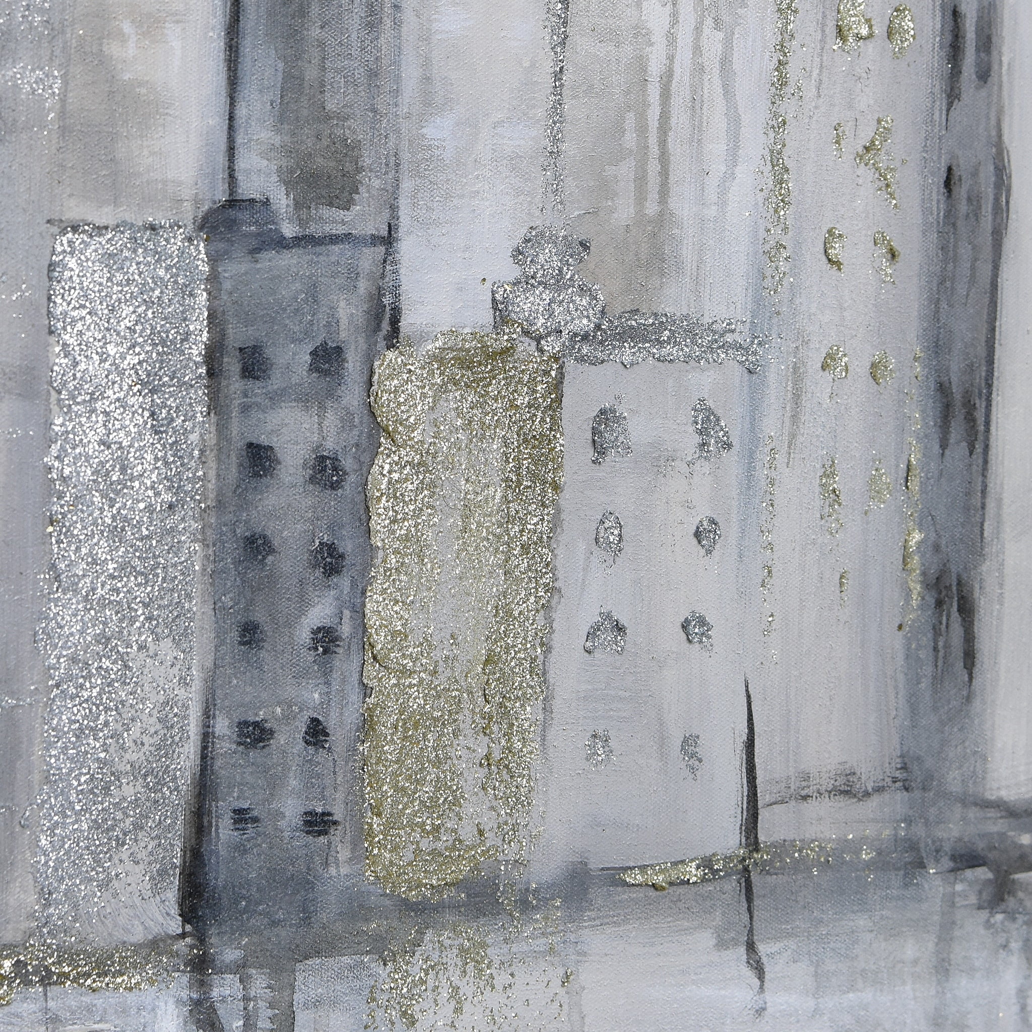 Empire Art Direct Foggy City Textured Metallic Hand Painted Wall Art by Martin Edwards