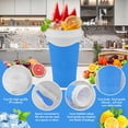 thumbnail image 5 of Taza para hacer granizados – DIY Magic Slushy Maker Squeeze Cup, taza portátil para batidos para hacer jugos, leche y helado, taza de sílice de doble capa con tapa y pajita para amigos, regalos famili, 5 of 5